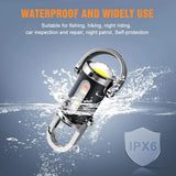Mini COB LED Keychain Flashlight — USB Rechargeable, Waterproof EDC Light