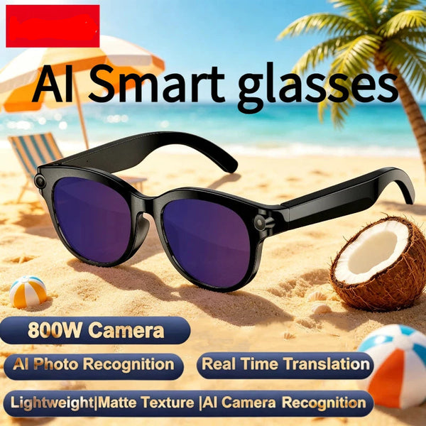 4K Smart Glasses Men HD Camera 150+Language Translation ChatGPT WIFI Video Recording Bluetooth CallAudio Glasses Women