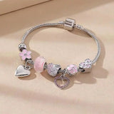 Beaded Love Family Charm Bracelet Trendy Gift Jewelry