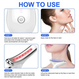 LED Face & Neck Massager 3/7 Color Light Beauty Device