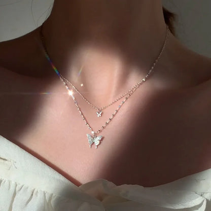 Simple Shiny Alloy Necklace Minimalist Everyday Jewelry