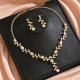 Elegant Women’s Choker Necklace & Earrings Set for Wedding & Prom