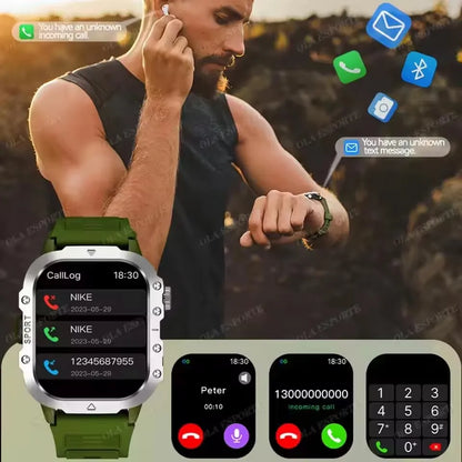 goobingoo 2026 Military Grade Tactical Smart Watch goobingoo