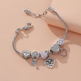 Beaded Love Family Charm Bracelet Trendy Gift Jewelry