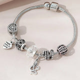 Beaded Love Family Charm Bracelet Trendy Gift Jewelry