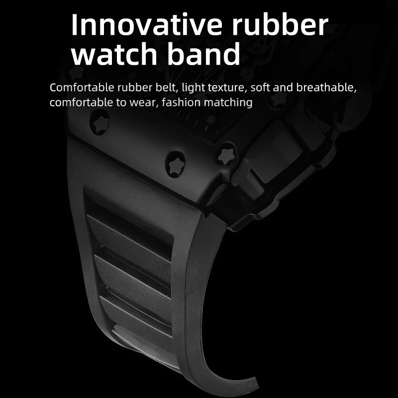 Foreign Trade Watch Large Dial For Men Quartz Waterproof Sport Square Luminous Watch For Men goobingoo