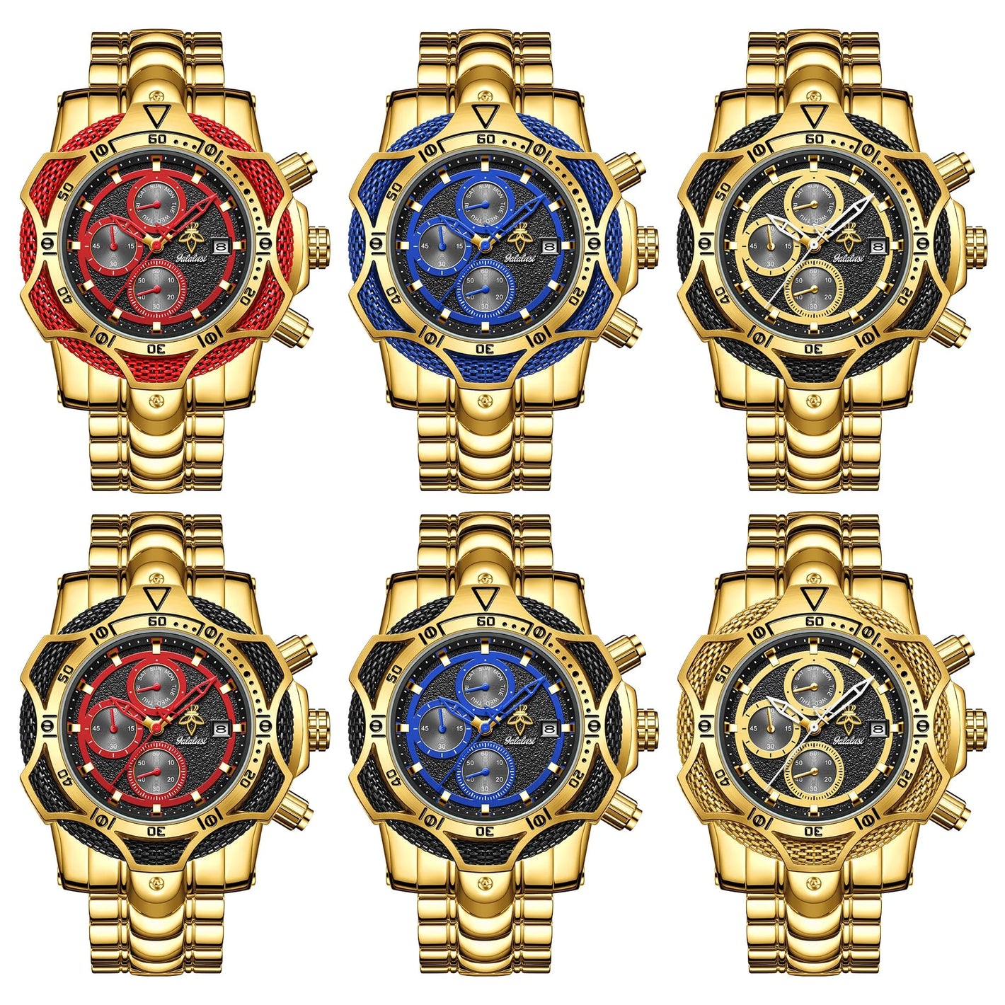The Bold Gold & Crimson Red Watch That Instantly Upgrades Your Fit goobingoo