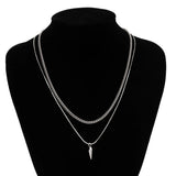 Men’s Punk Snake Chain Necklace Set Stainless Steel Cuban Choker