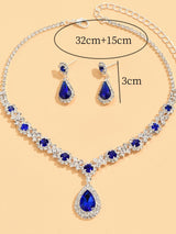 Luxury Crystal Droplet Jewelry Set for Wedding, Bridal & Evening Wear