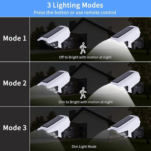 Solar Motion Sensor LED Security Light Style Outdoor Lamp
