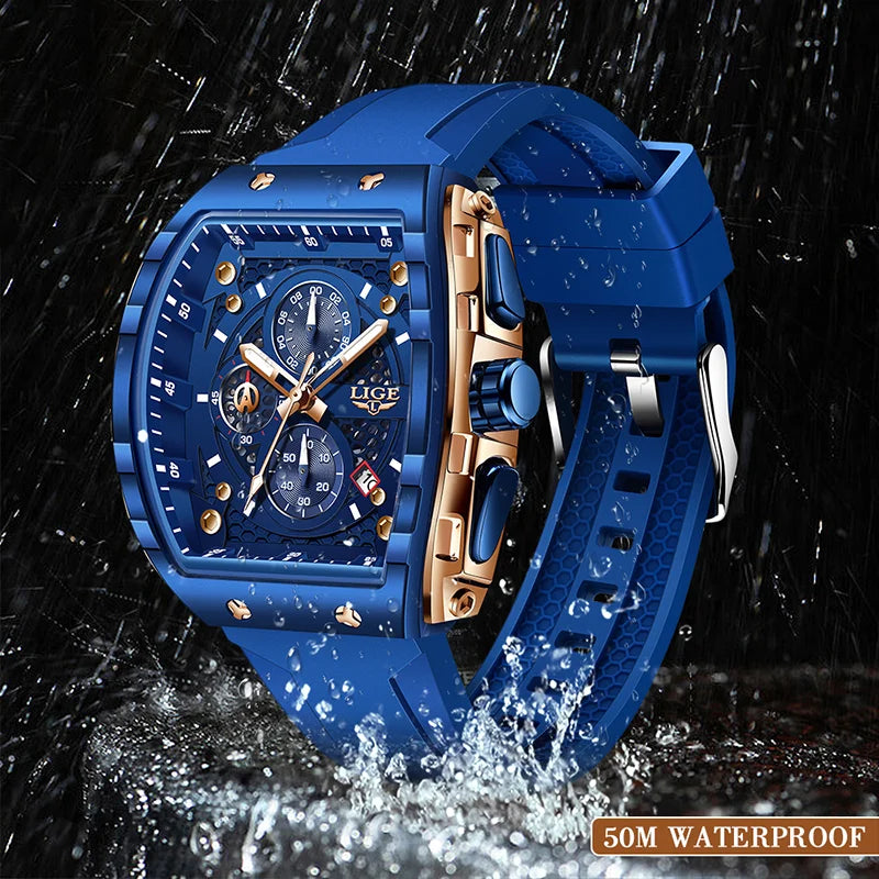 2026 LIGE Top Brand Luxury Watches Men Sport Waterproof Quartz Mens Watch Military Luminous Dive Wristwatch Male Reloj Homre goobingoo