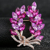 Trendy Flower Brooch Pin for Women Elegant Charm Chest Jewelry Gift