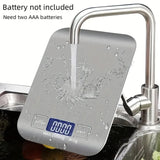 goobingoo High-Precision Digital Kitchen Scale - Ultra-Slim Stainless Steel Electronic Food Weight Scale