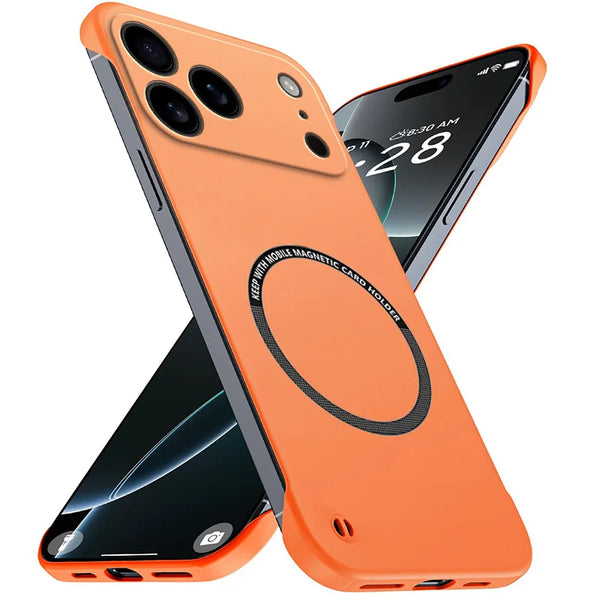 Magnetic Slim Frameless iPhone Case – Matte Shockproof Armor Cover goobingoo