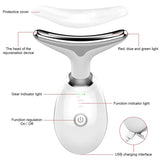 LED Face & Neck Massager 3/7 Color Light Beauty Device