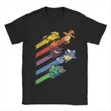 Pokemon T-shirt Men's Pure Cotton Casual T-shirt Round Neck Short Sleeve Clothing Summer Sports Casual Short Sleeve Popular Top