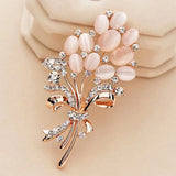 Tulip Flower Brooch — Elegant Coat Pin for Women