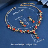 Elegant Women’s Choker Necklace & Earrings Set for Wedding & Prom