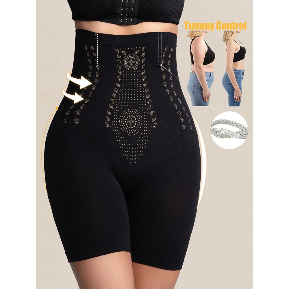 goobingoo High Waist Sculpting Shaper Shorts - Targeted Tummy Control Butt Lifter