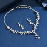 Elegant Women’s Choker Necklace & Earrings Set for Wedding & Prom