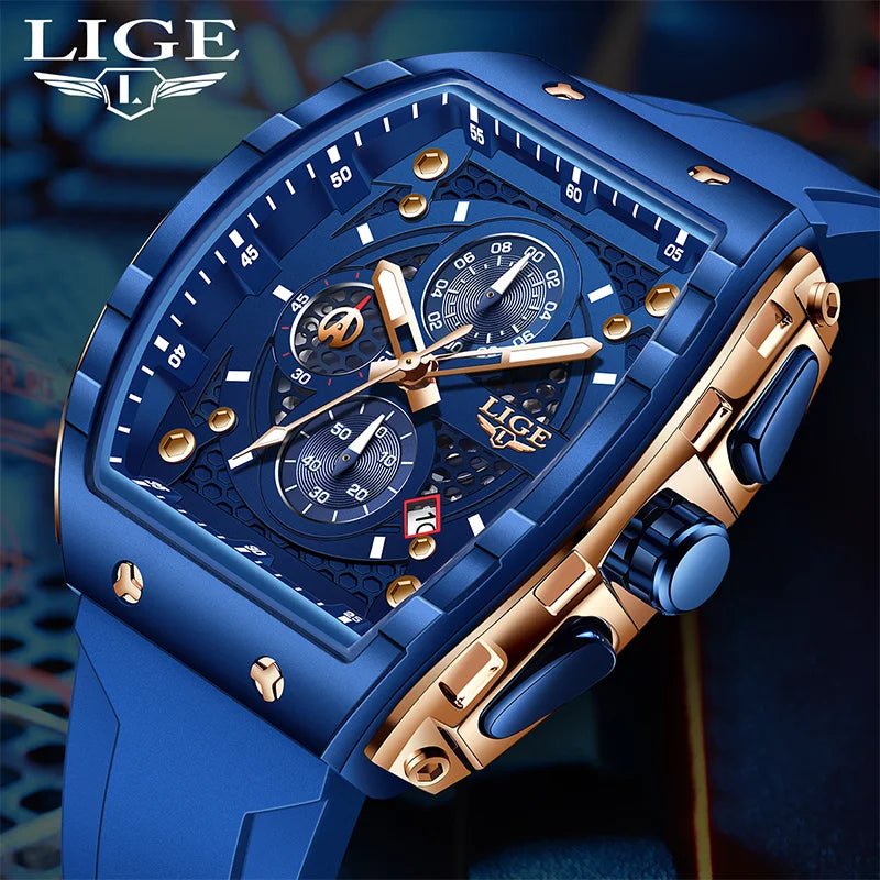 2026 LIGE Top Brand Luxury Watches Men Sport Waterproof Quartz Mens Watch Military Luminous Dive Wristwatch Male Reloj Homre goobingoo