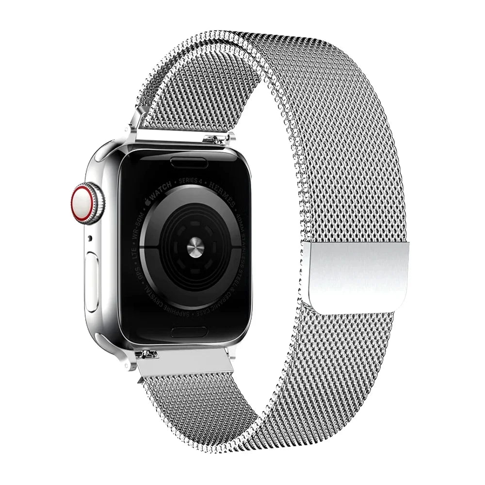 goobingoo, milanese loop, magnetic watch band, stainless steel mesh strap, smartwatch replacement band, magnetic mesh wristband, adjustable watch strap, universal watch band, metal sport strap goobingoo