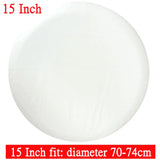 14-17" Universal Spare Tire Cover PVC PU Black White Protector Bag Pouch for Car