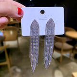 Long Tassel Drop Earrings — Statement Holiday Jewelry