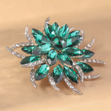 Eternal Flower Crystal Brooch — Luxury Statement Pin for Women