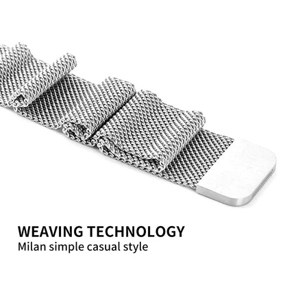 goobingoo, milanese loop, magnetic watch band, stainless steel mesh strap, smartwatch replacement band, magnetic mesh wristband, adjustable watch strap, universal watch band, metal sport strap goobingoo