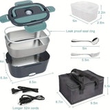 1.5L Electric Lunch Box Food Warmer Portable for Car & Home