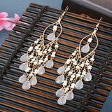 Bohemian Tassel Bead Earrings — Vintage Vacation Drop Earrings