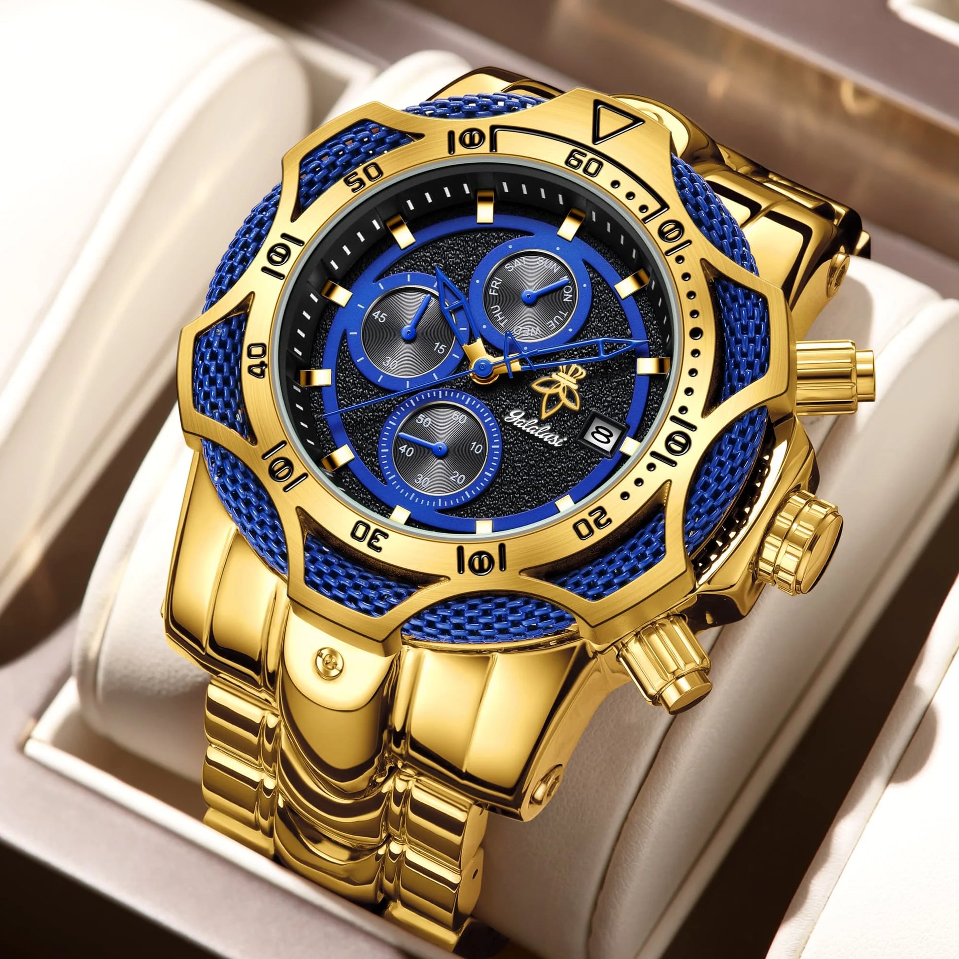 The Bold Gold & Crimson Red Watch That Instantly Upgrades Your Fit goobingoo