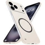 goobingoo Magnetic Slim Frameless iPhone Case - Ultra Thin Matte Shockproof Armor Cover with N52 MagSafe Ring