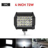 goobingoo 7" LED Light Bar - Offroad Spot Flood Combo Beam Waterproof Work Light
