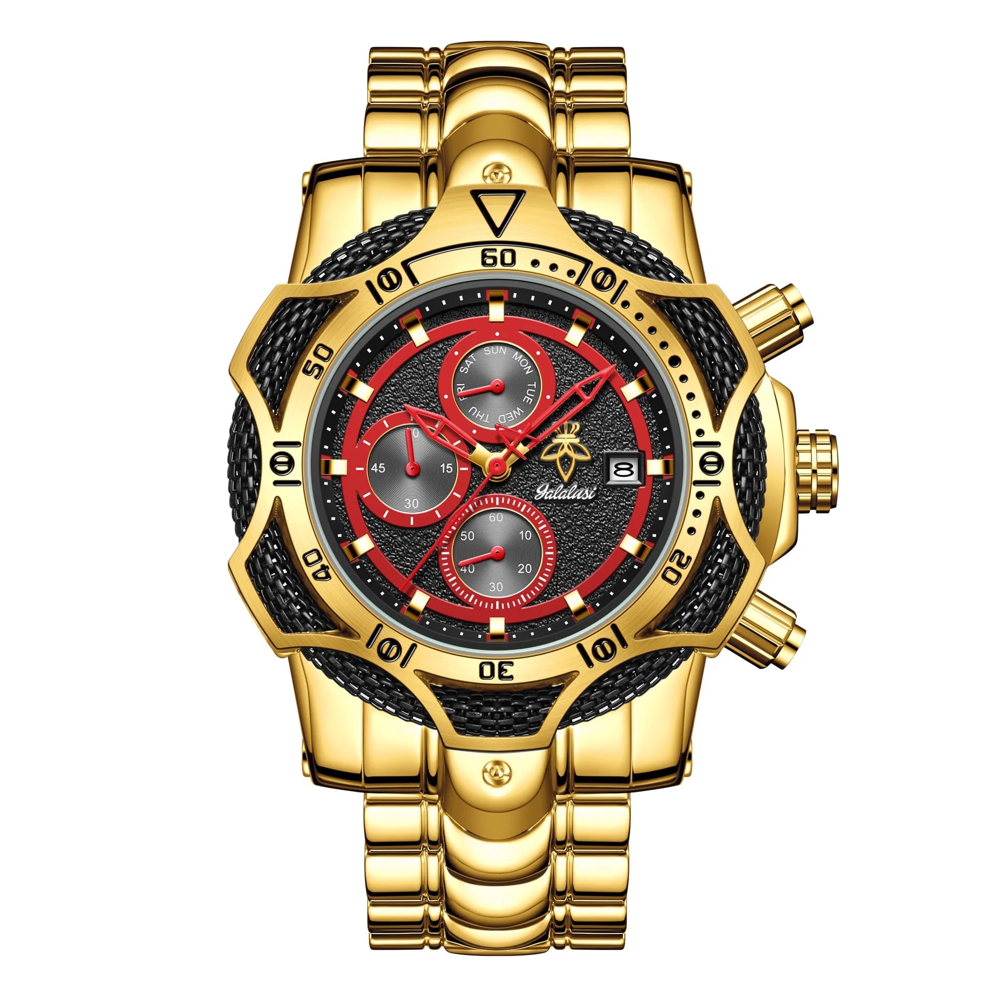 The Bold Gold & Crimson Red Watch That Instantly Upgrades Your Fit goobingoo