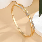 Crystal Bangle Bracelet — Elegant Daily Wear for Women