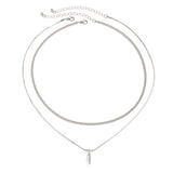 Men’s Punk Snake Chain Necklace Set Stainless Steel Cuban Choker