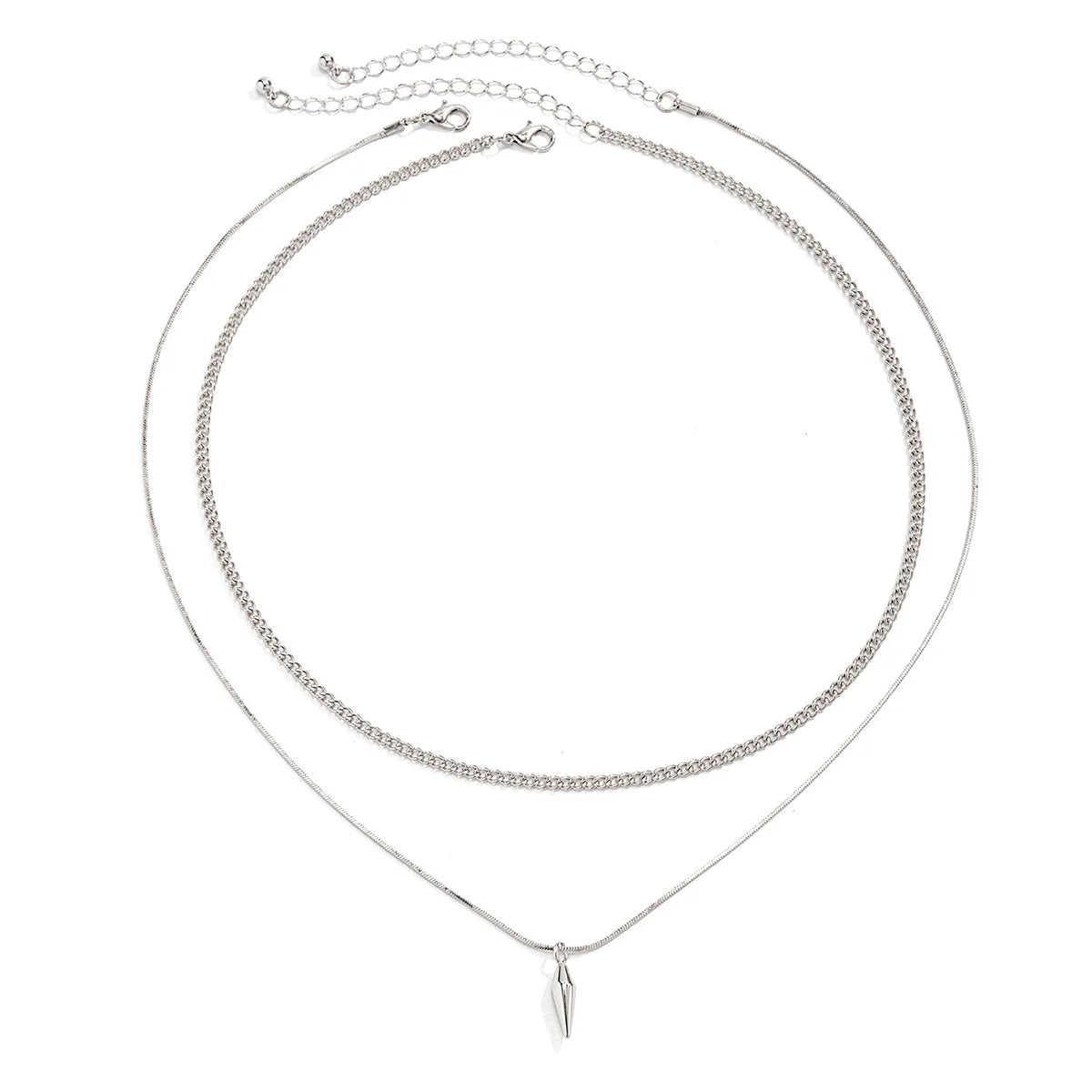 Men’s Punk Snake Chain Necklace Set Stainless Steel Cuban Choker