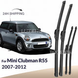 Wiper Blades For Mini Clubman R55 2007-2012 18 18 12 12 Front Rear