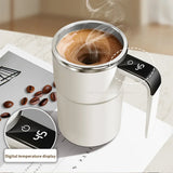 Automatic Self Stirring Mug Rechargeable Coffee Mixer Cup Stainless Steel