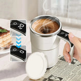 Automatic Self Stirring Mug Rechargeable Coffee Mixer Cup Stainless Steel