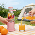 Portable Blender 420ml USB Rechargeable Juicer Cup with 6 Blades