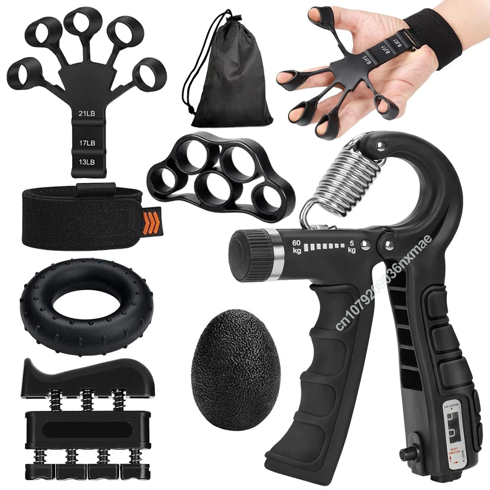 Adjustable Hand Gripper 5-60Kg Grip Strength Trainer Wrist Exerciser
