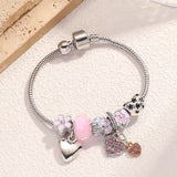Beaded Love Family Charm Bracelet Trendy Gift Jewelry