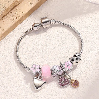 Beaded Love Family Charm Bracelet Trendy Gift Jewelry