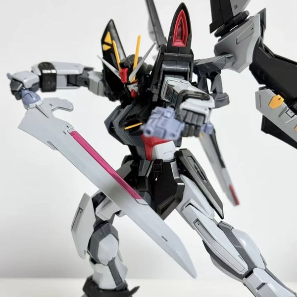 HG 1/144 Strike Noir Mecha Model Kit – Articulated Robot Figure with Wings, Backpack & Weapons goobingoo