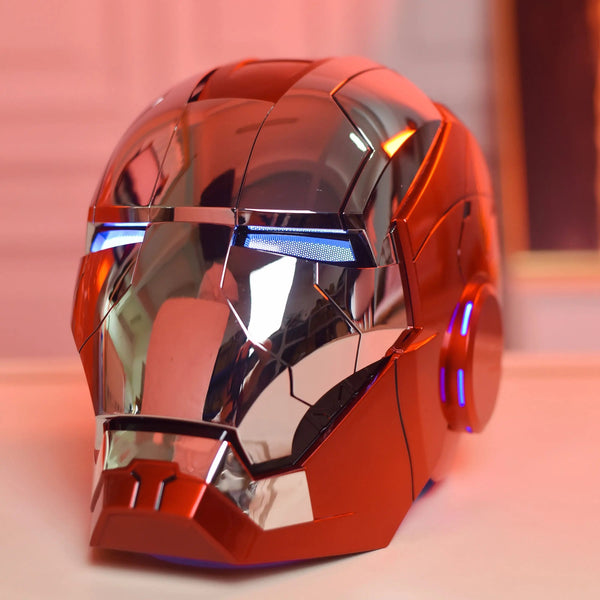 1:1 MK5 Iron Man Helmet with Voice Control and LED Eyes. goobingoo