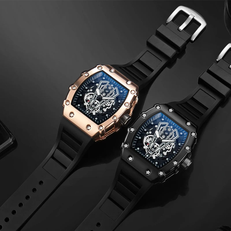 Foreign Trade Watch Large Dial For Men Quartz Waterproof Sport Square Luminous Watch For Men goobingoo