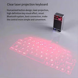 Bluetooth Virtual Laser Projection Keyboard with Touchpad Function